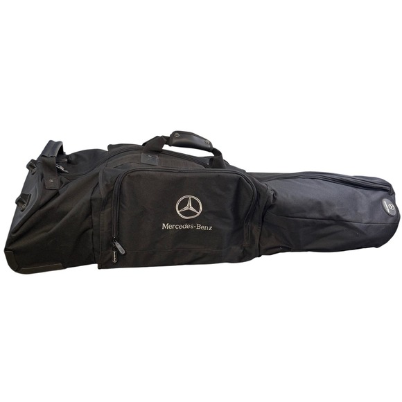 Mercedes-benz Benz Golf Travel Bag Rolling Padded Cover with lock and keys